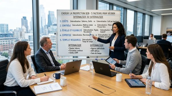 Choisir la prospection B2B : 5 facteurs pour décider d'internaliser ou d'externaliser